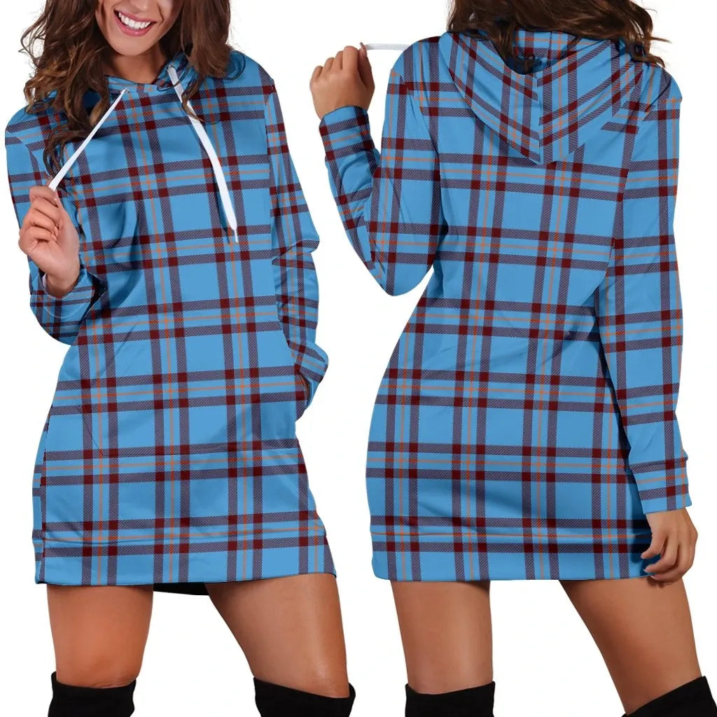 Elliot Ancient Tartan Plaid Hoodie Dress