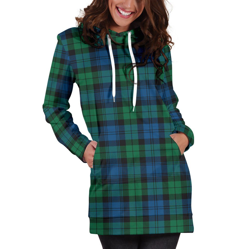 Blackwatch Ancient Tartan Plaid Hoodie Dress