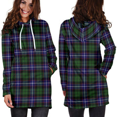 Galbraith Modern Tartan Plaid Hoodie Dress