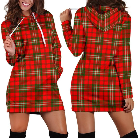 SCOTT MODERN Tartan Plaid Hoodie Dress