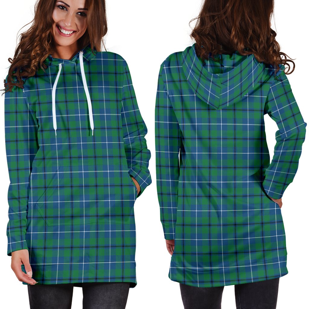 Douglas Ancient Tartan Plaid Hoodie Dress