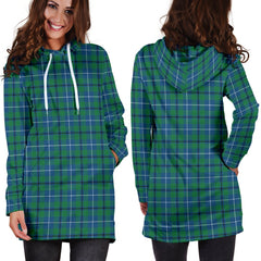 Douglas Ancient Tartan Plaid Hoodie Dress