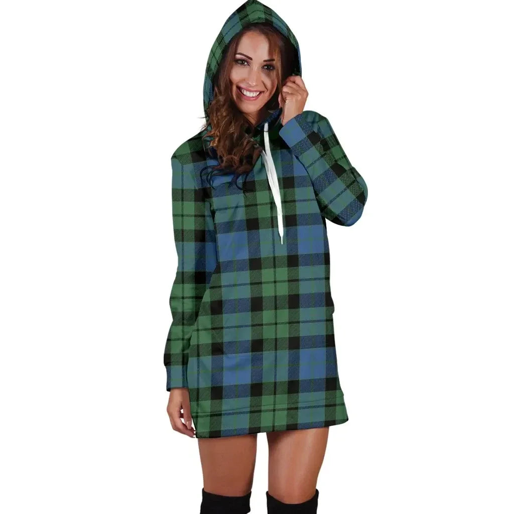 MacKay Ancient Tartan Plaid Hoodie Dress