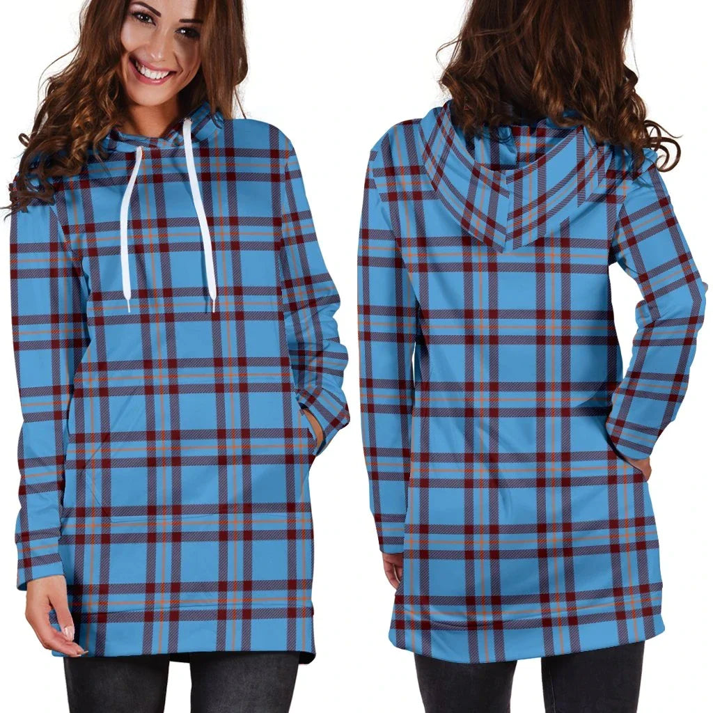 Elliot Ancient Tartan Plaid Hoodie Dress