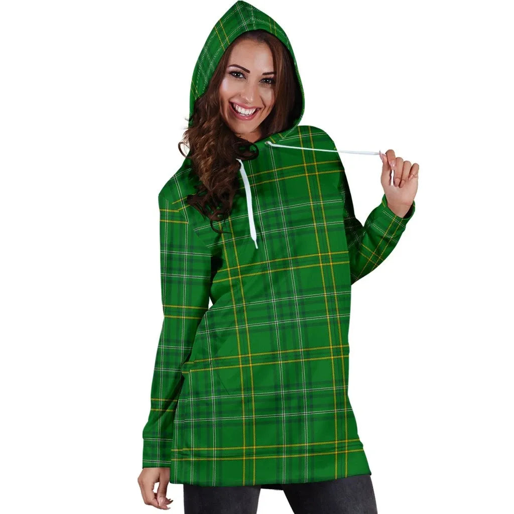 Wexford County Tartan Plaid Hoodie Dress