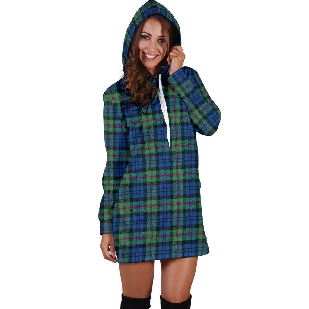 Baird Ancient Tartan Plaid Hoodie Dress