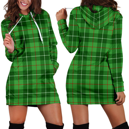 Galloway District Tartan Plaid Hoodie Dress