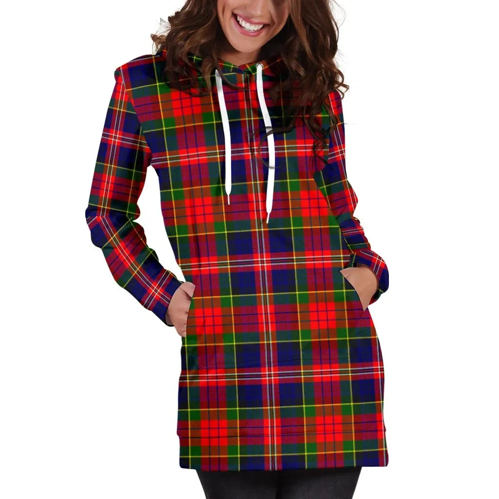 MacPherson Modern Tartan Plaid Hoodie Dress