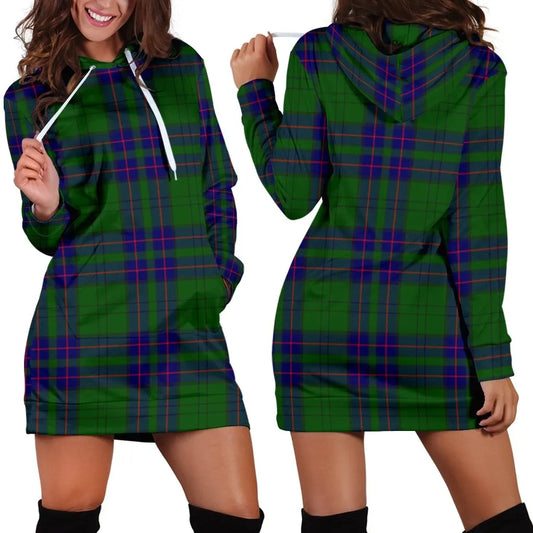 Lockhart Modern Tartan Plaid Hoodie Dress