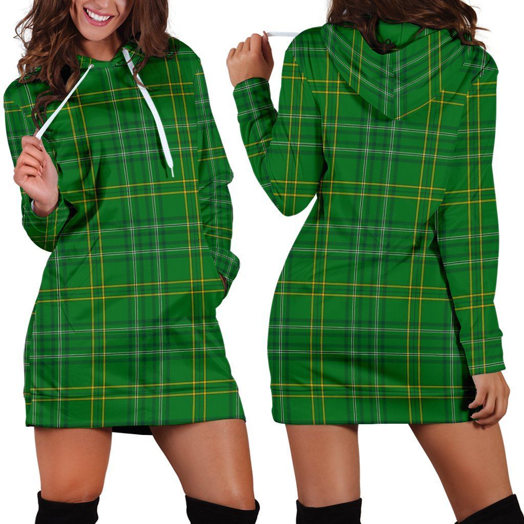 Wexford County Tartan Plaid Hoodie Dress