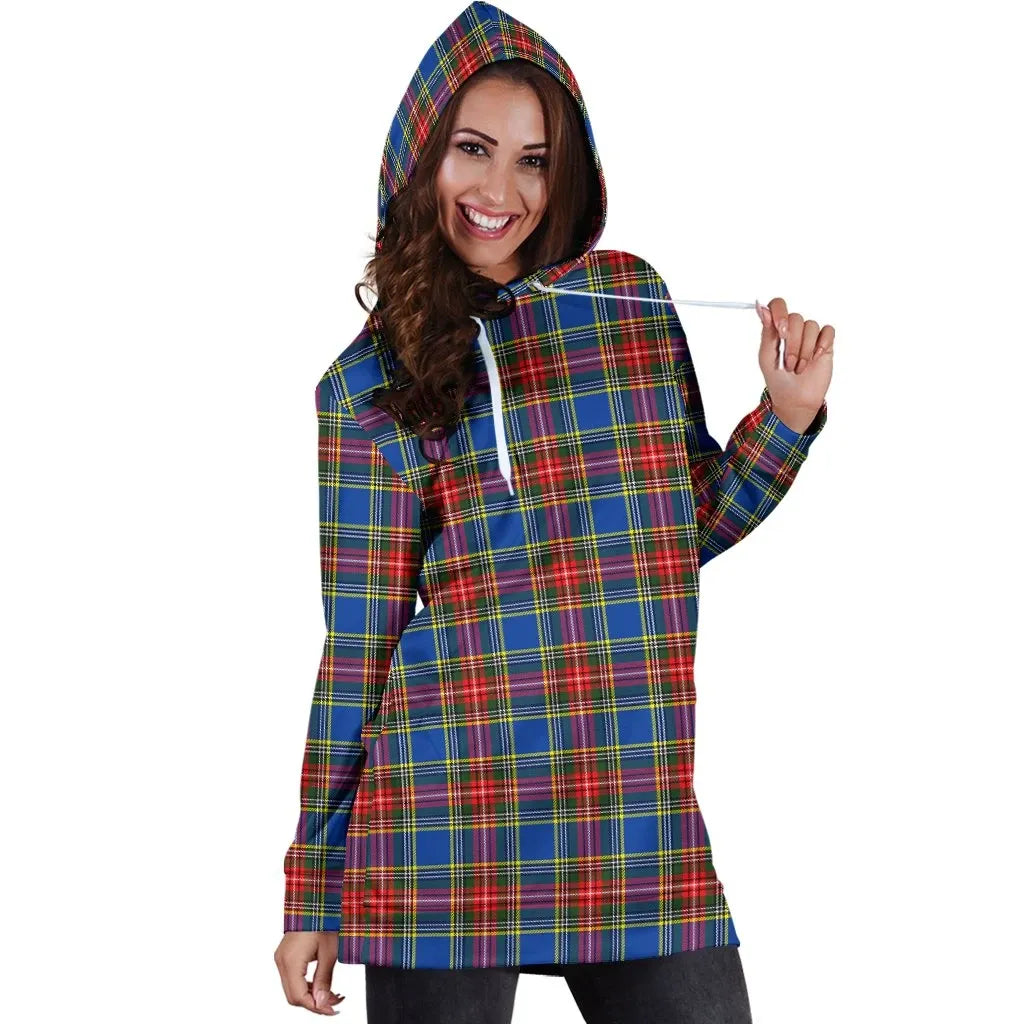MacBeth Modern Tartan Plaid Hoodie Dress