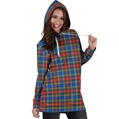MacBeth Modern Tartan Plaid Hoodie Dress