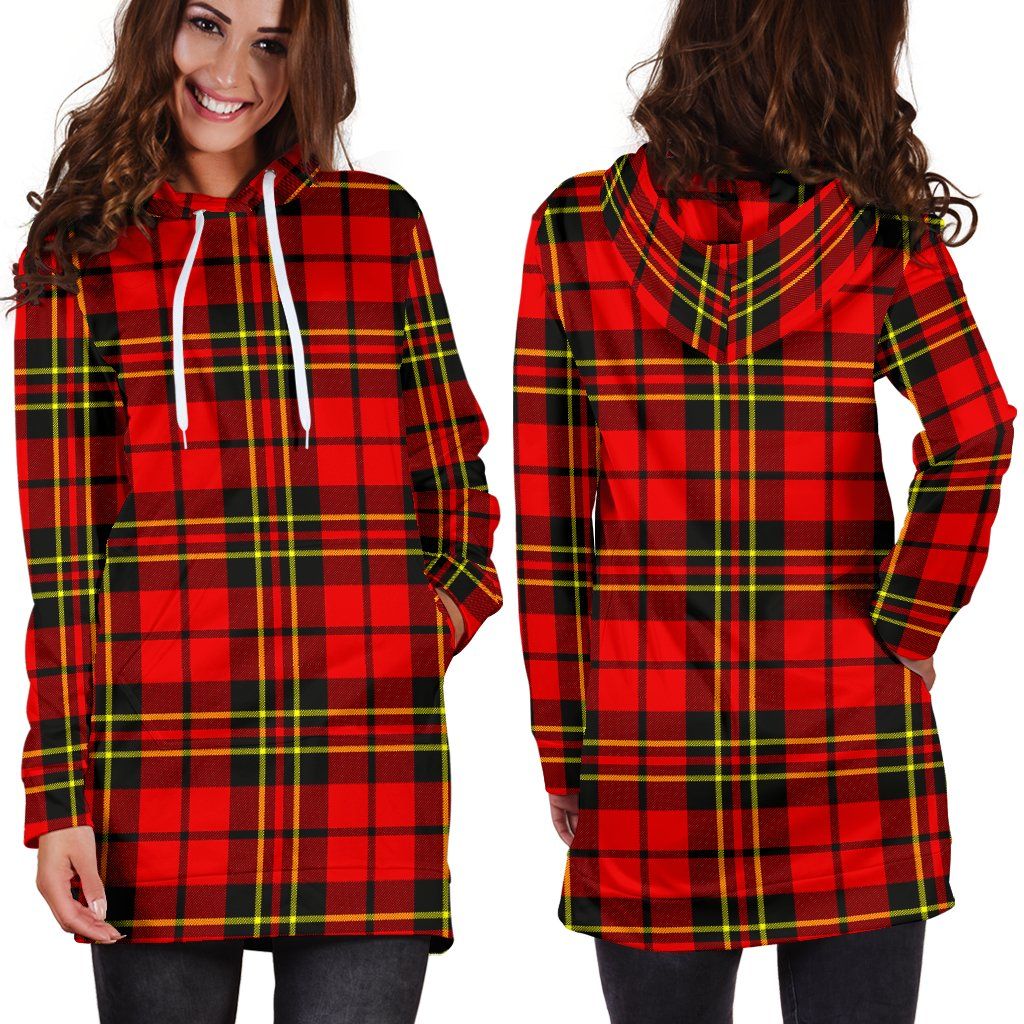 Brodie Modern Tartan Plaid Hoodie Dress