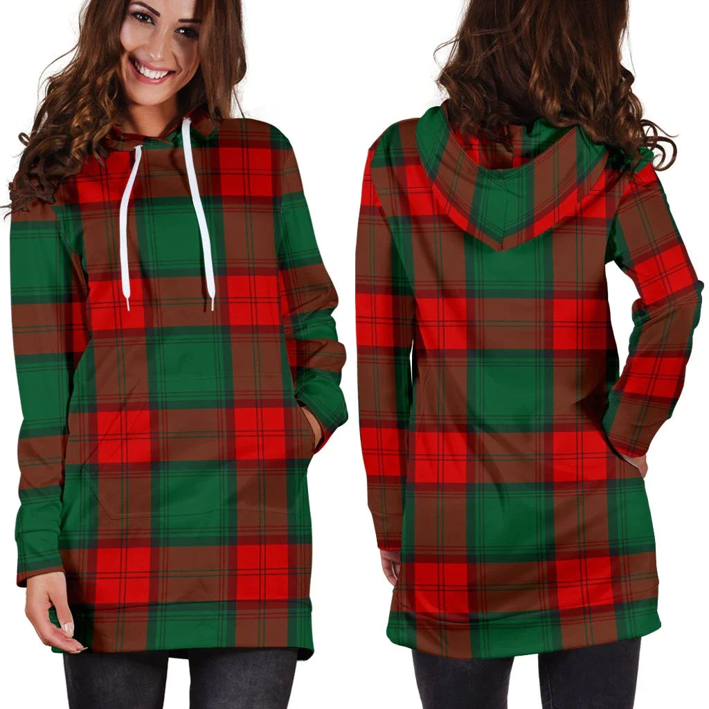 Stewart Atholl Modern Tartan Plaid Hoodie Dress