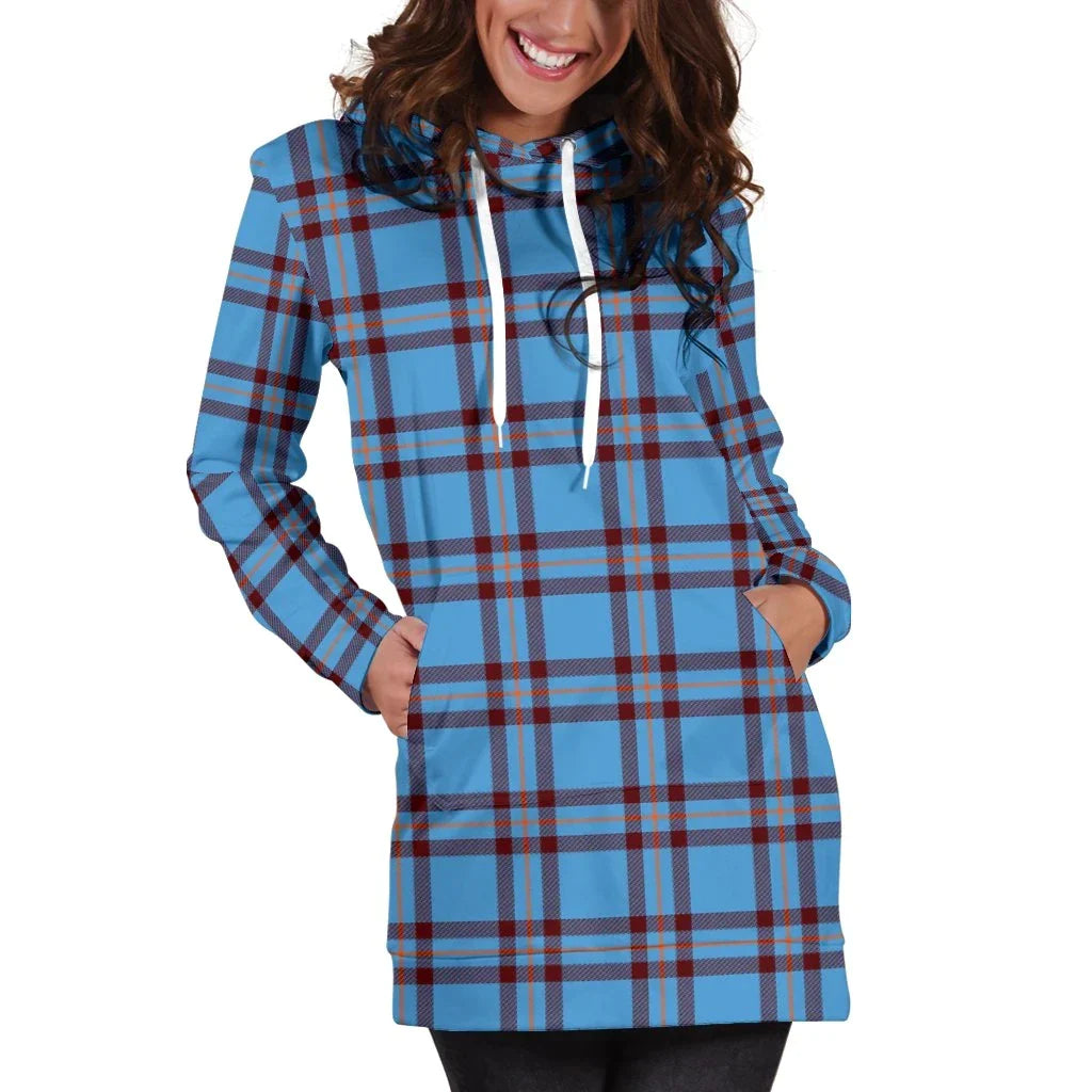 Elliot Ancient Tartan Plaid Hoodie Dress