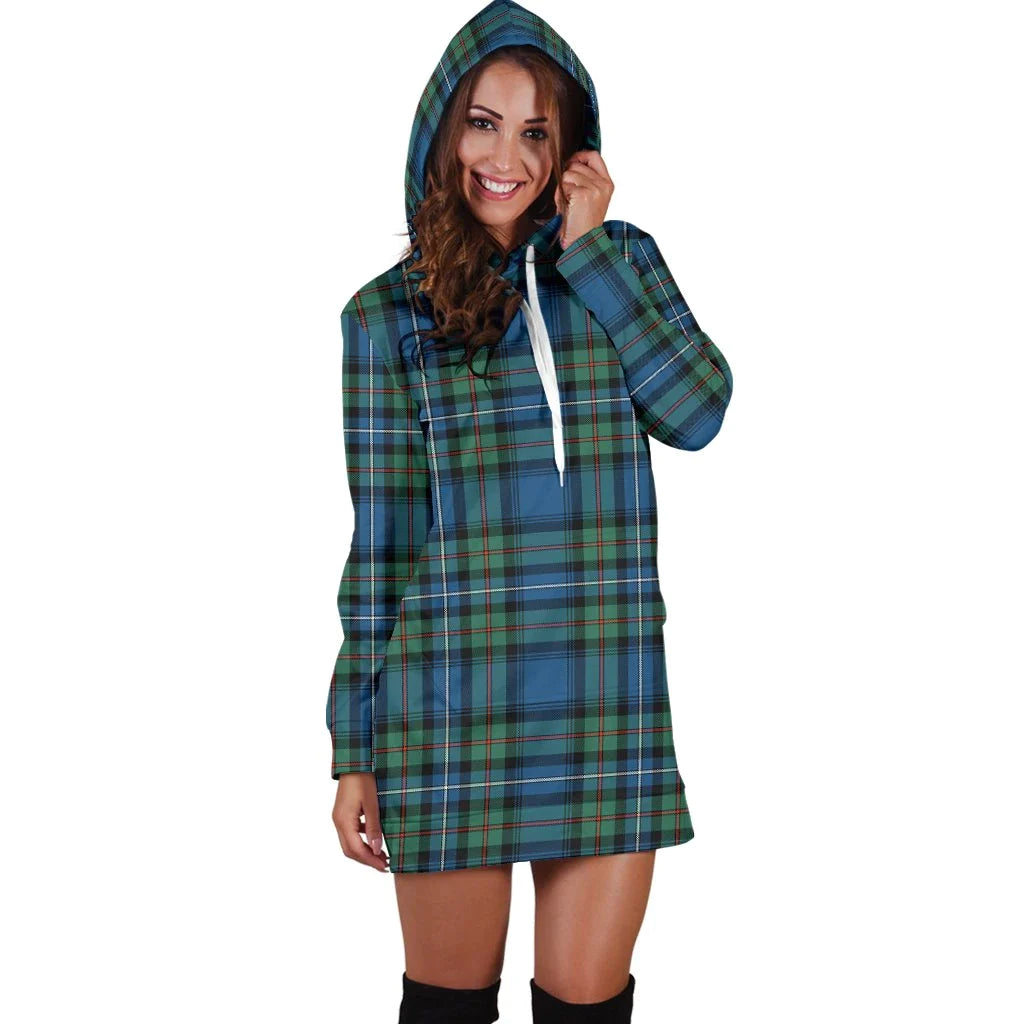 Robertson Hunting Ancient Tartan Plaid Hoodie Dress