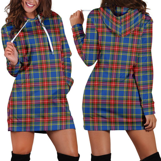 MacBeth Modern Tartan Plaid Hoodie Dress