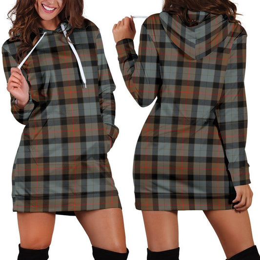 Gunn Weathered Tartan Plaid Hoodie Dress