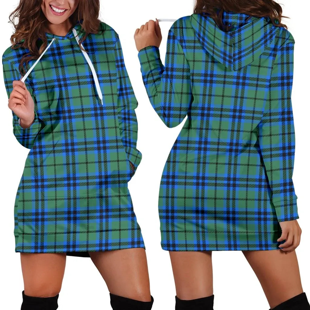 Falconer Tartan Plaid Hoodie Dress