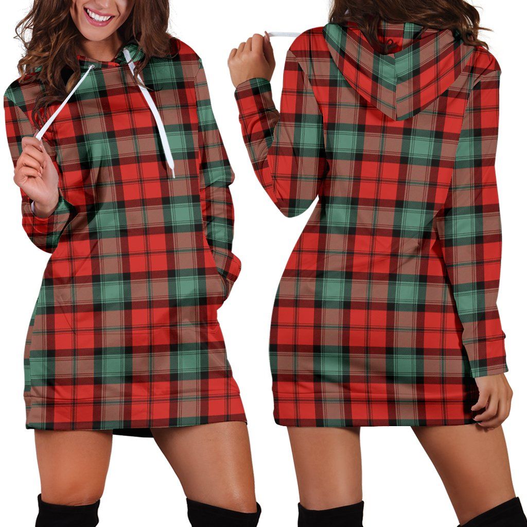 Kerr Ancient Tartan Plaid Hoodie Dress