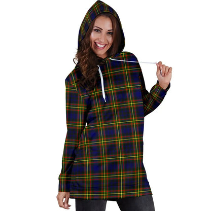 MacLellan Modern Tartan Plaid Hoodie Dress