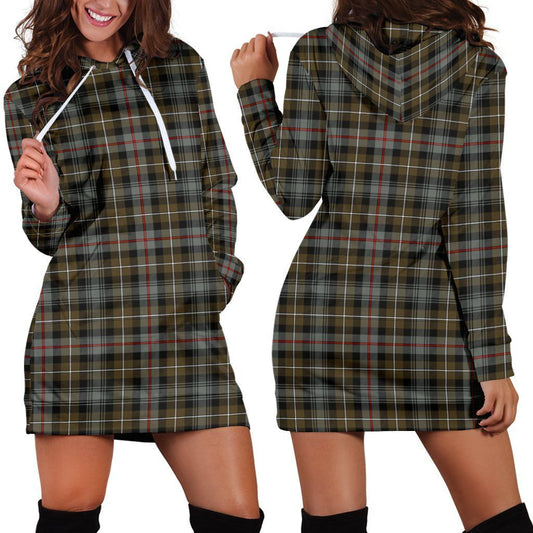 MacKenzie Weathered Tartan Plaid Hoodie Dress