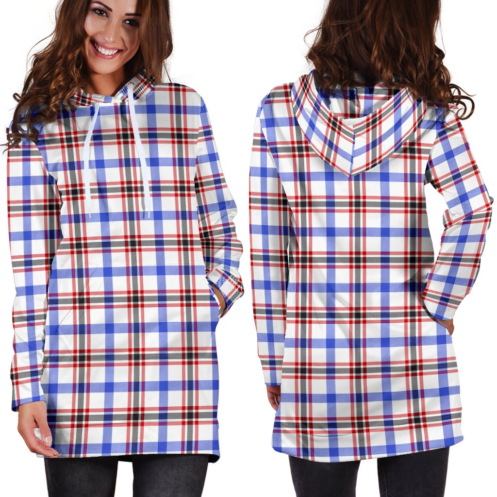 Boswell Modern Tartan Plaid Hoodie Dress