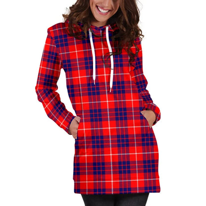 Hamilton Modern Tartan Plaid Hoodie Dress