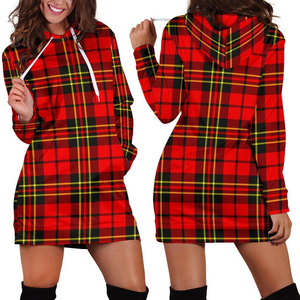 Brodie Modern Tartan Plaid Hoodie Dress