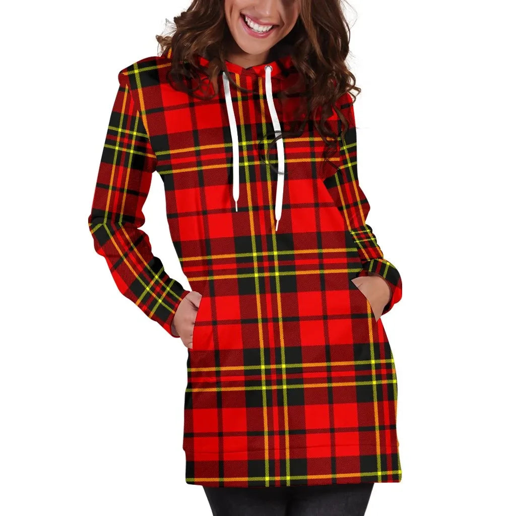 Brodie Modern Tartan Plaid Hoodie Dress