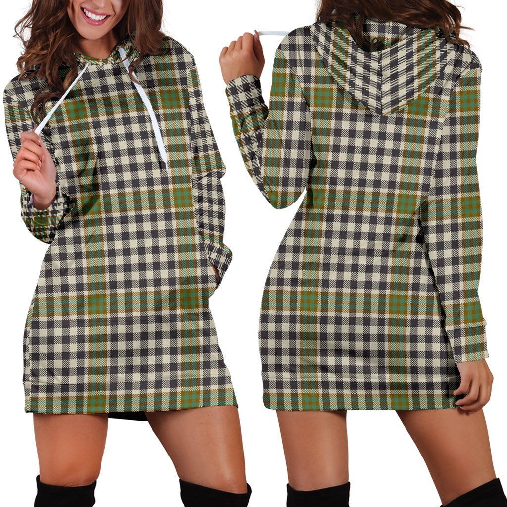 Burns Check Tartan Plaid Hoodie Dress