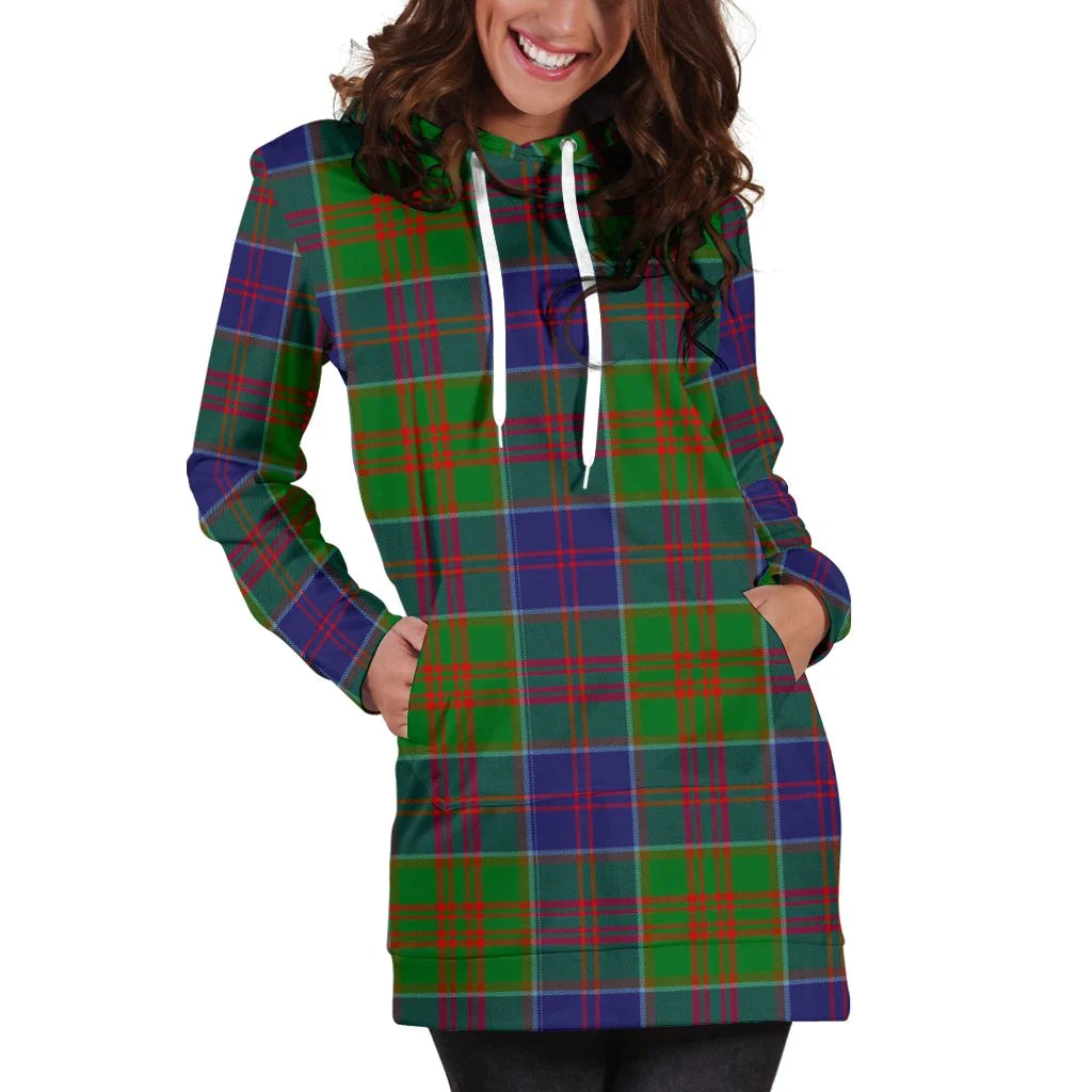 Stewart of Appin Hunting Modern Tartan Plaid Hoodie Dress