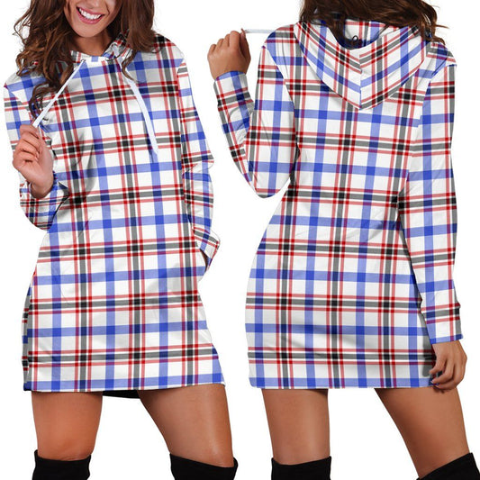 Boswell Modern Tartan Plaid Hoodie Dress