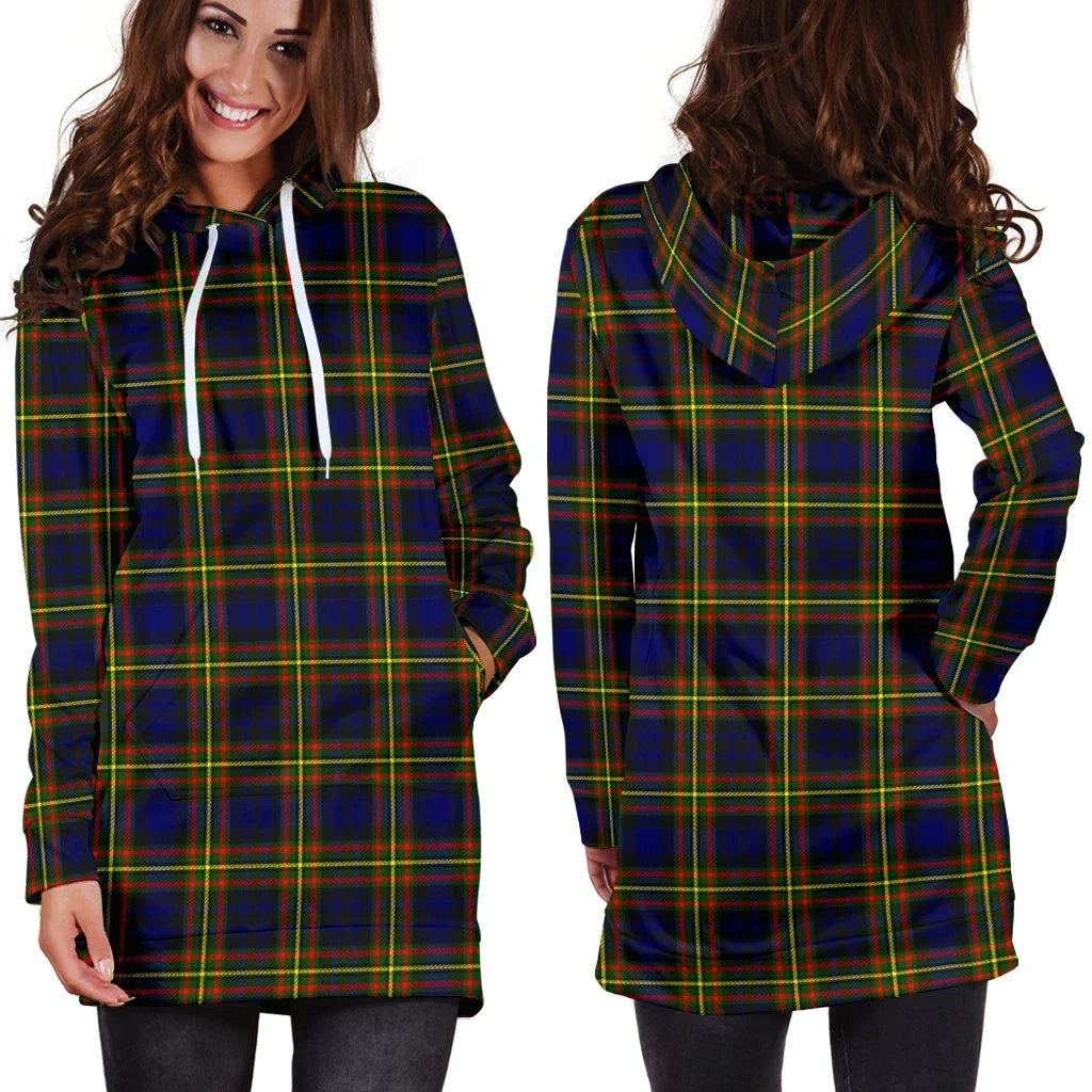 MacLellan Modern Tartan Plaid Hoodie Dress