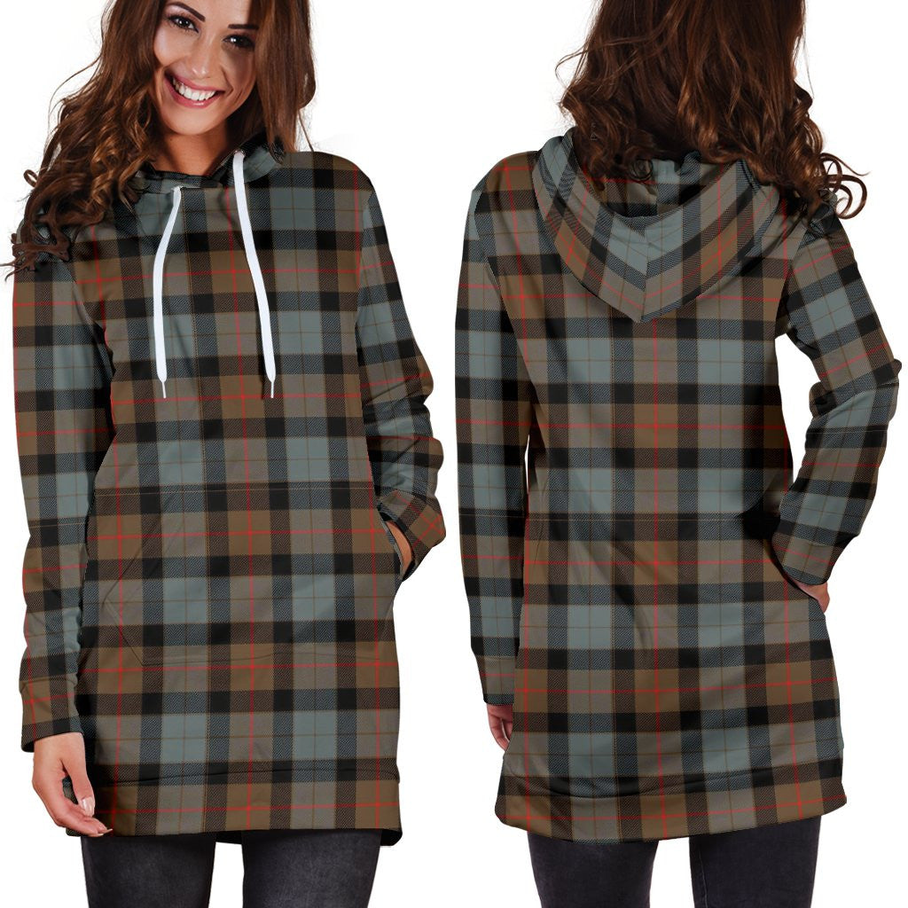 Gunn Weathered Tartan Plaid Hoodie Dress