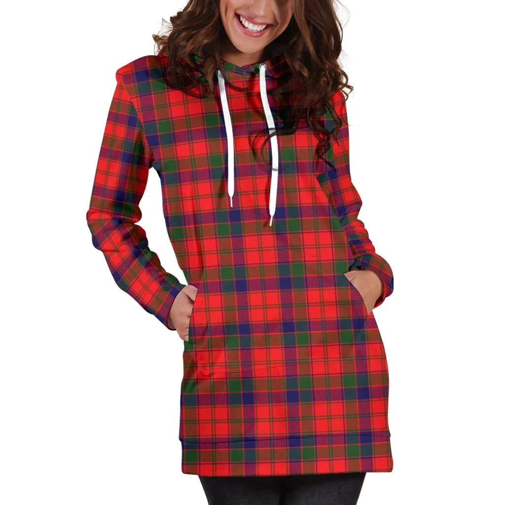 Robertson Modern Tartan Plaid Hoodie Dress