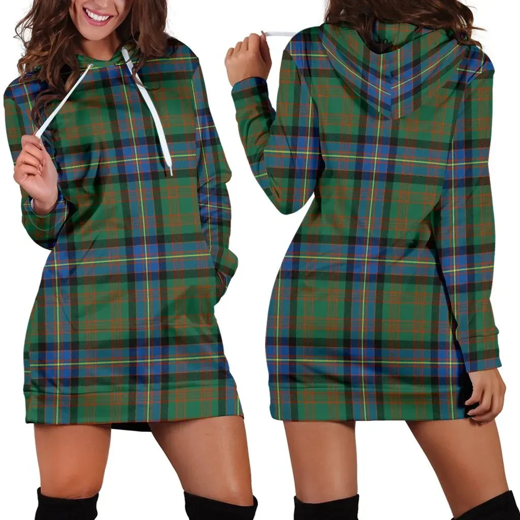 Cochrane Ancient Tartan Plaid Hoodie Dress