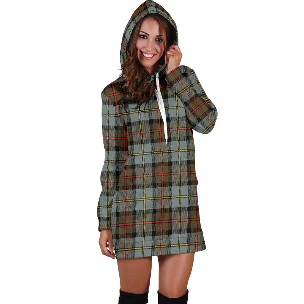 MacLeod of Harris Weathered Tartan Plaid Hoodie Dress