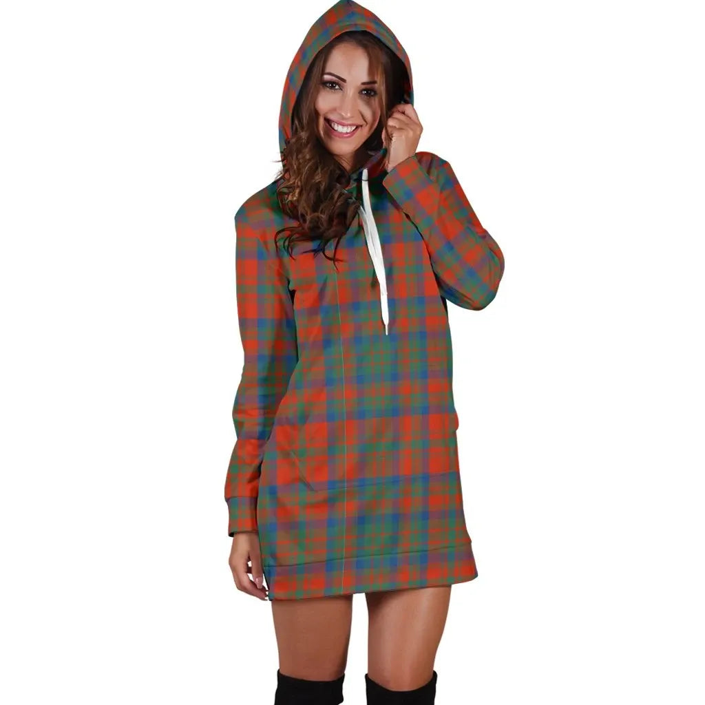 Matheson Ancient Tartan Plaid Hoodie Dress