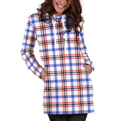 Boswell Modern Tartan Plaid Hoodie Dress