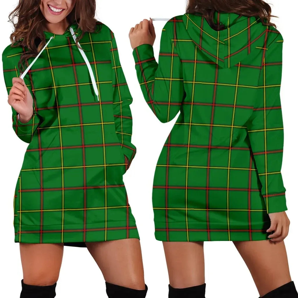 Tribe of Mar Tartan Plaid Hoodie Dress