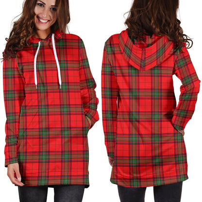 Seton Modern Tartan Plaid Hoodie Dress