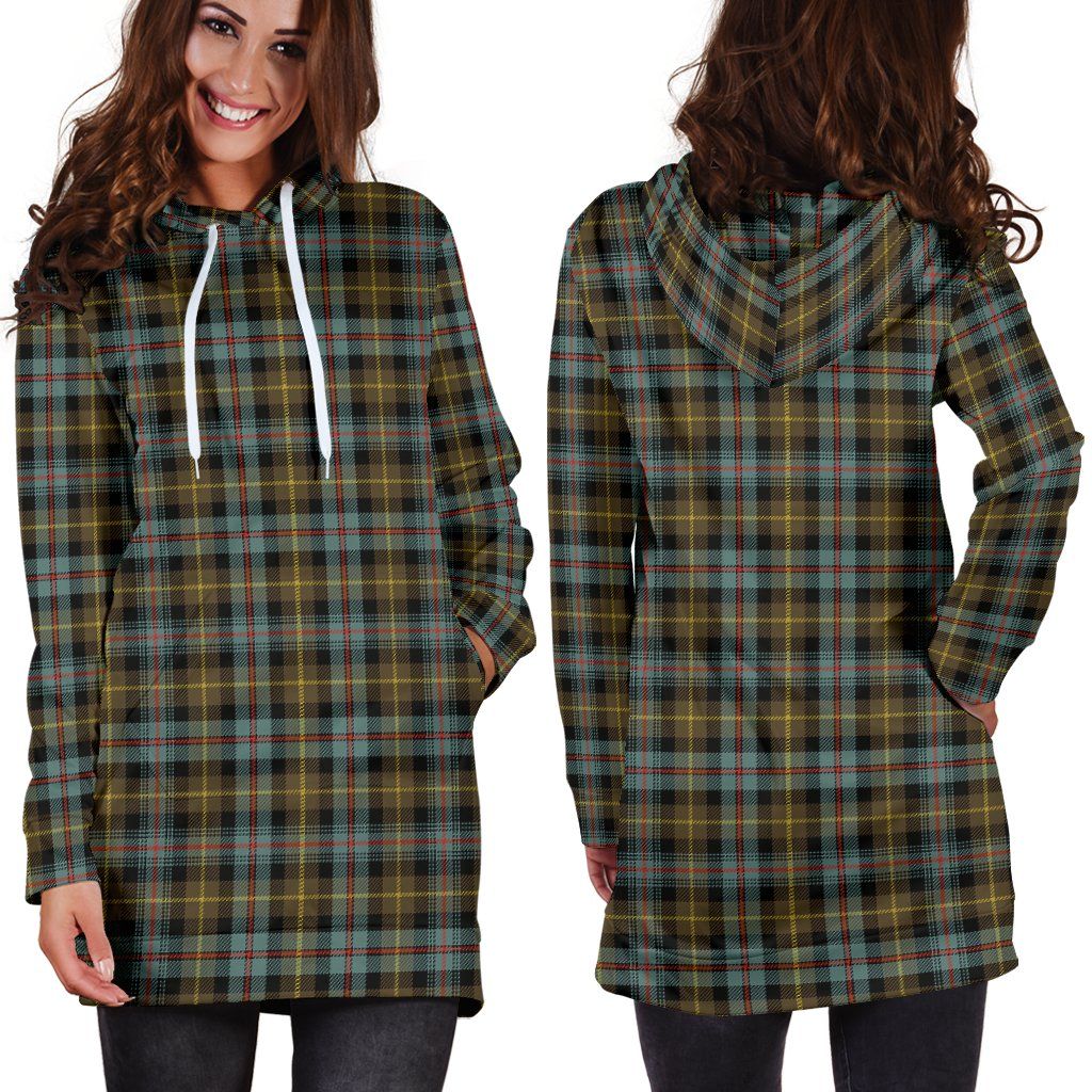 Farquharson Weathered Tartan Plaid Hoodie Dress