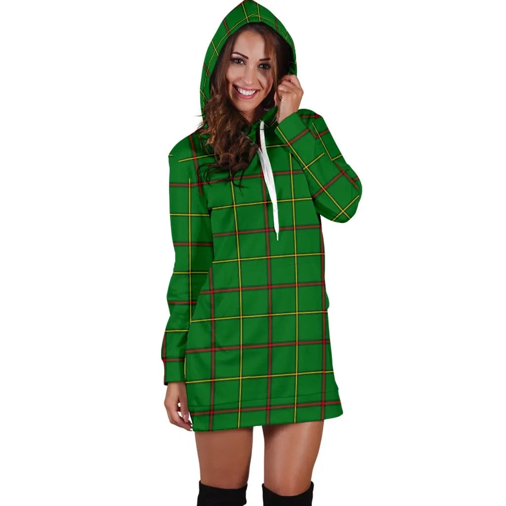 Tribe of Mar Tartan Plaid Hoodie Dress