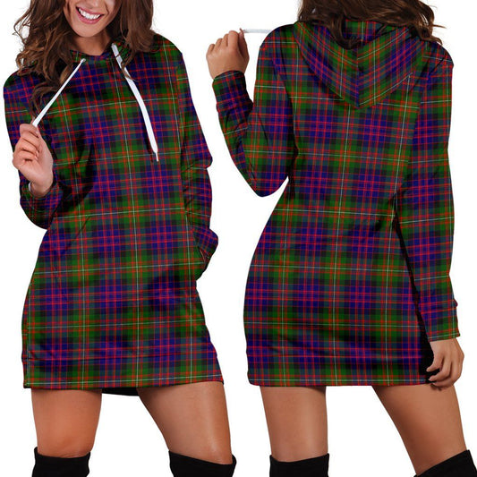 MacDonnell of Glengarry Modern Tartan Plaid Hoodie Dress