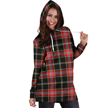 Norwegian Night Tartan Plaid Hoodie Dress