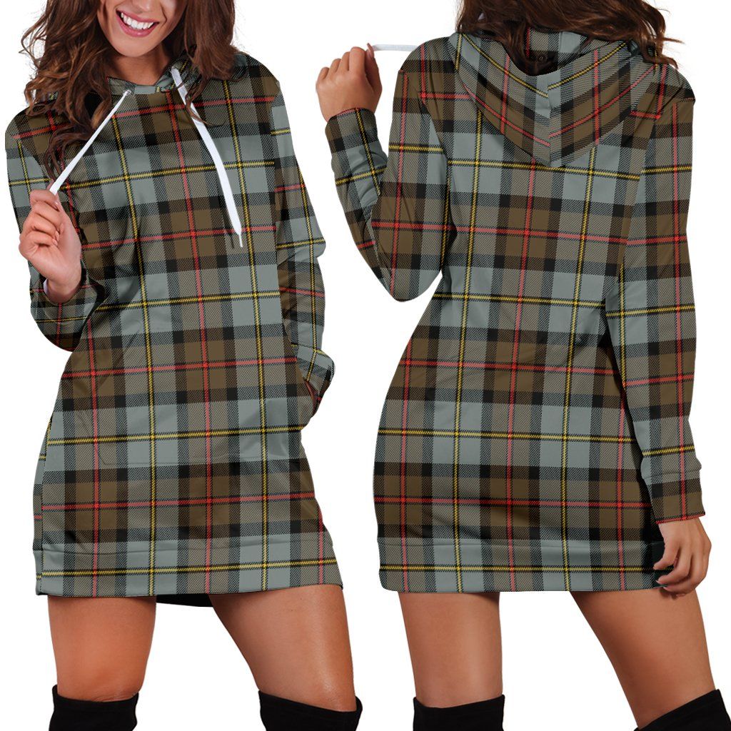 MacLeod of Harris Weathered Tartan Plaid Hoodie Dress