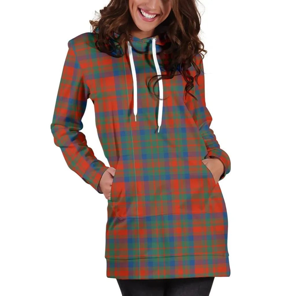 Matheson Ancient Tartan Plaid Hoodie Dress