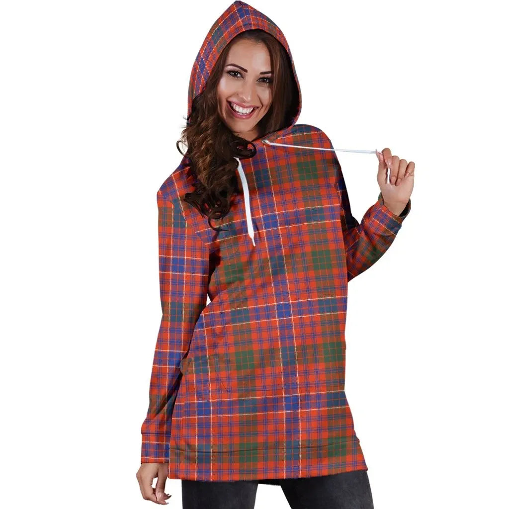 MacRae Ancient Tartan Plaid Hoodie Dress