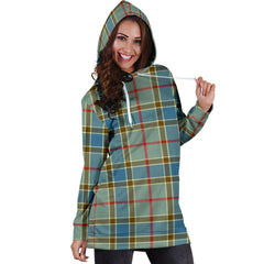 Balfour Blue Tartan Plaid Hoodie Dress
